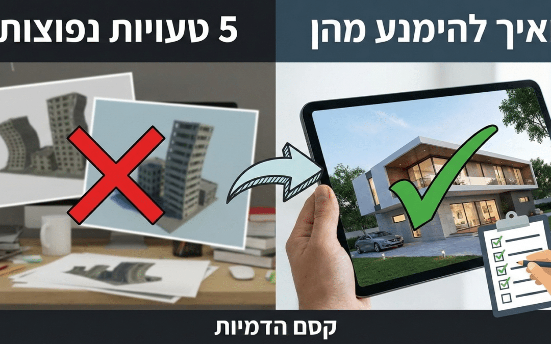5 טעויות נפוצות בהזמנת הדמיות תלת-ממד – ואיך להימנע מהן - קסם הדמיות